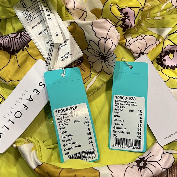 🌻Seafolly Summer Of Love Ring Front One Piece - Picture 15 of 16